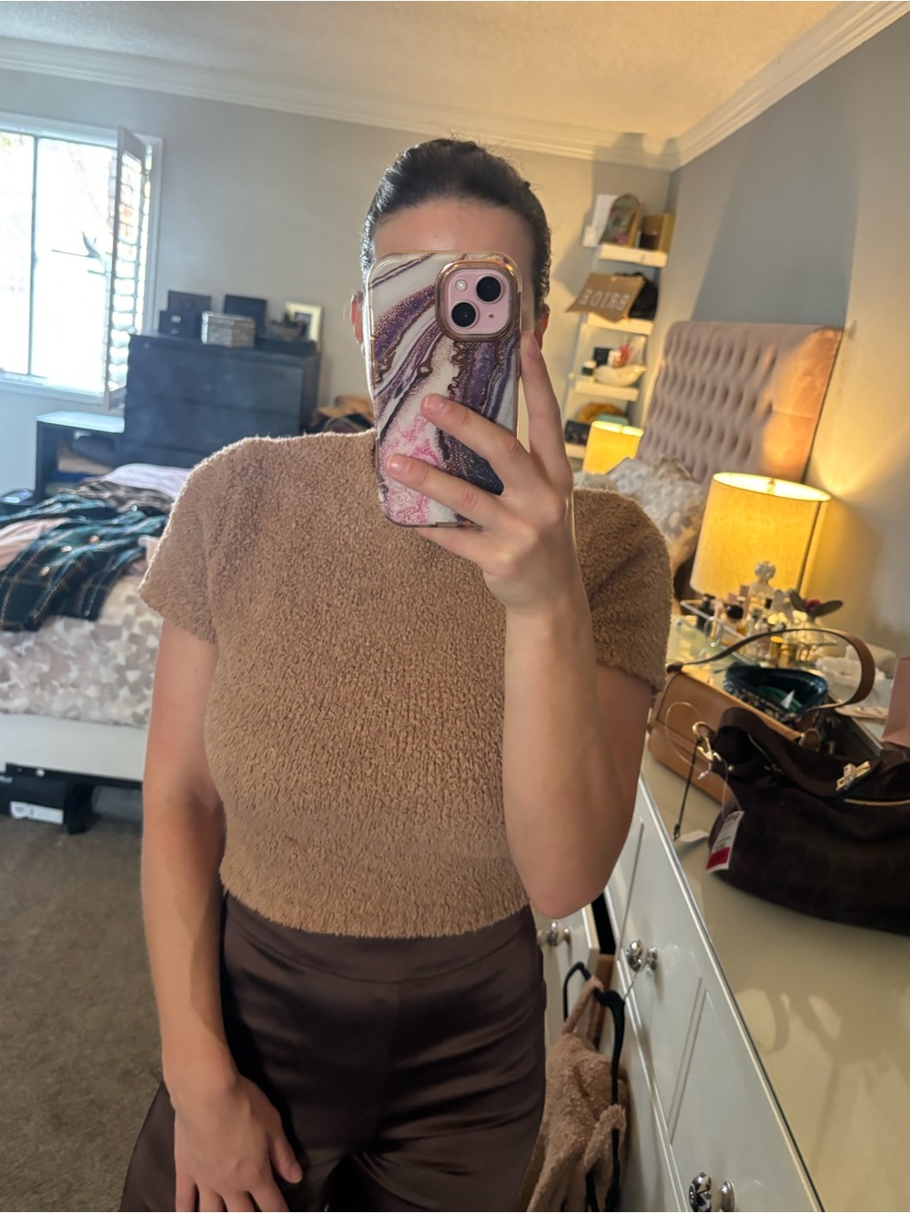 SKIMS TEDDY CROPPED TOP